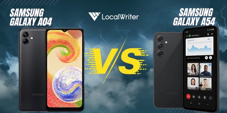 Samsung Galaxy A04 VS. Samsung Galaxy A54 Which One is Better